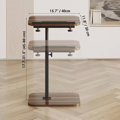 Adjustable C-Shape Side Table