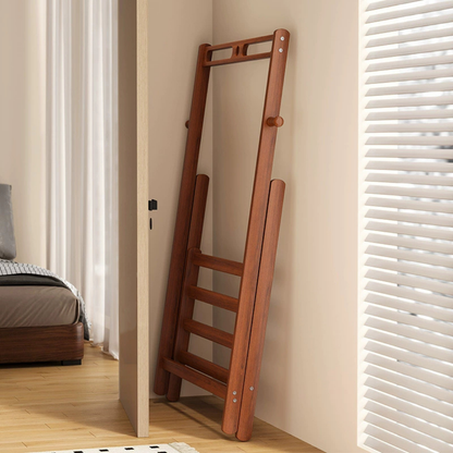 Premium Bamboo Foldable Clothes Storage Rack - 158 cm