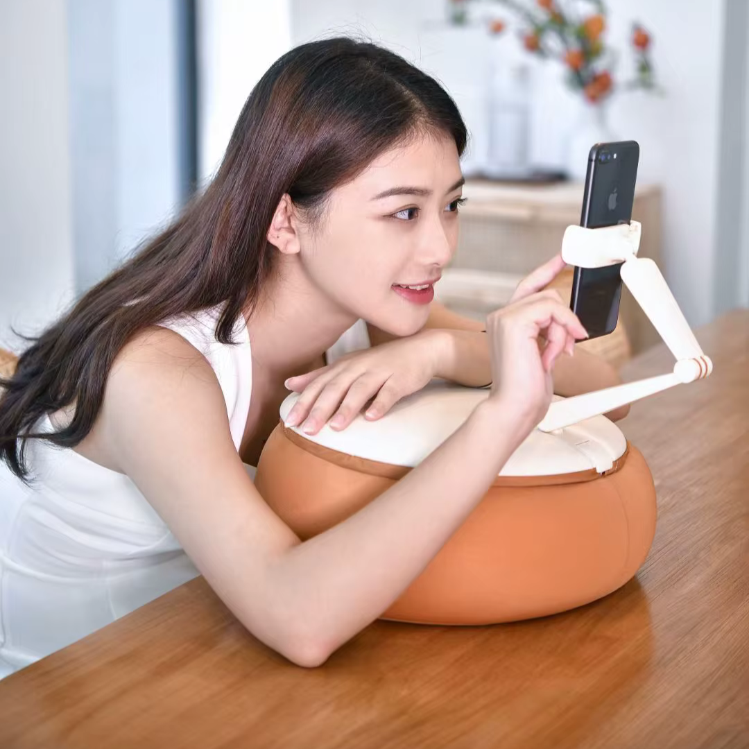 Adjustable Soft Bean Bag Pillow Phone and Tablet Stand