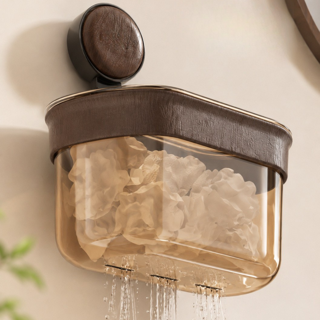 Modern Transparent Wall Mounted Storage Basket