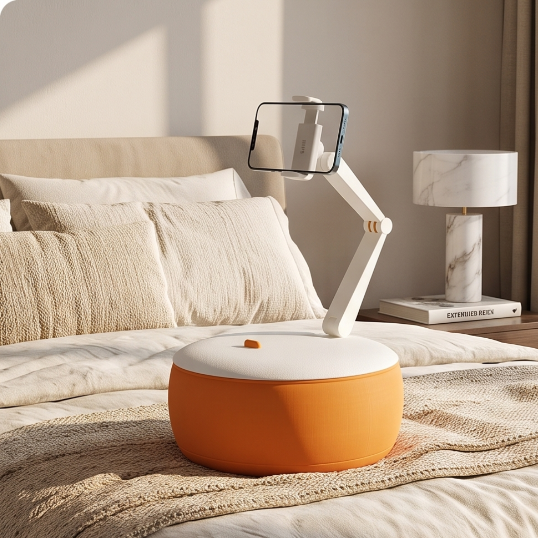 Adjustable Soft Bean Bag Pillow Phone and Tablet Stand