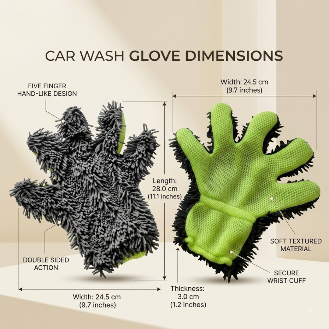 Multiuse Double Sided Chenille Cleaning Gloves