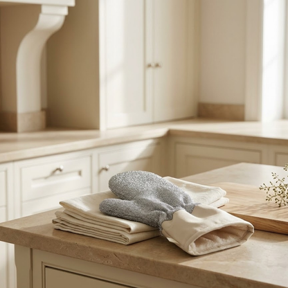 Extra Long Steel Wool Dishwashing Gloves