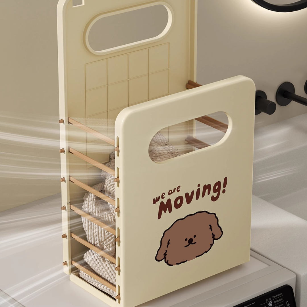 Wall-Mounted Foldable Laundry & Storage Basket