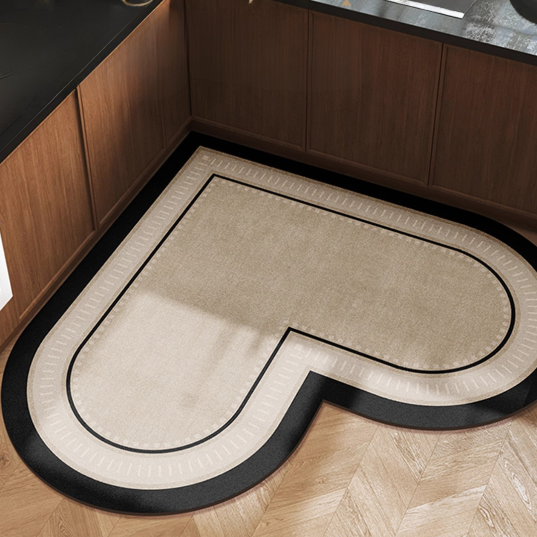 Non-Slip Rubber Base Ultra-Absorbent Suede Kitchen Mat