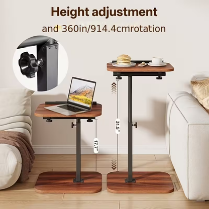Adjustable C-Shape Side Table