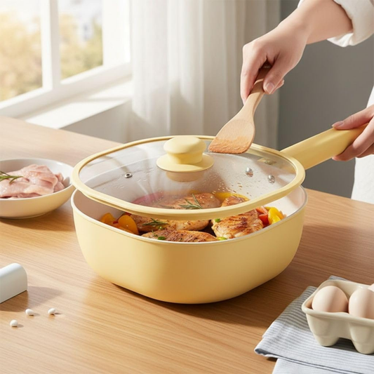 Premium Non Stick Deep Frying Pan - 24cm