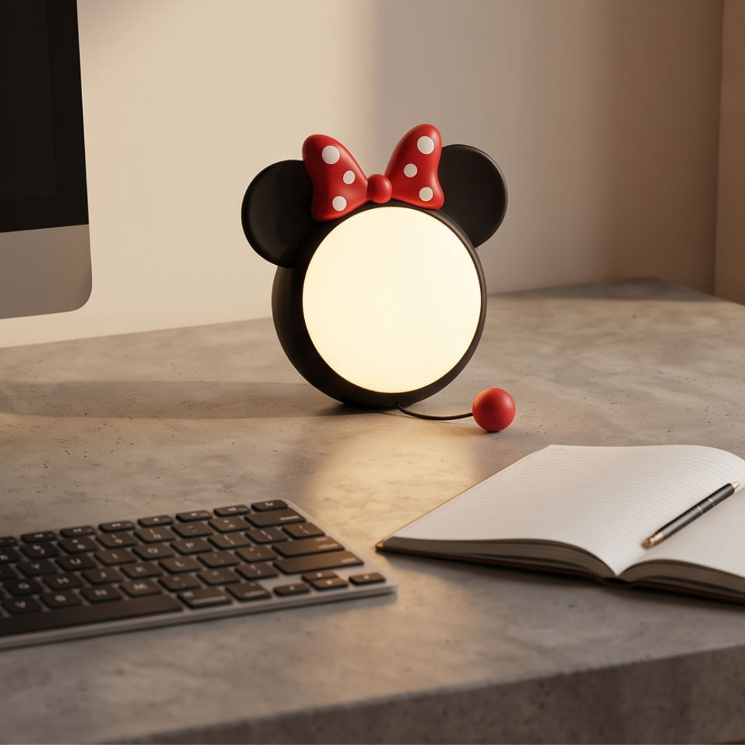 Cute Mickey Silicone Tap Control LED Night Light