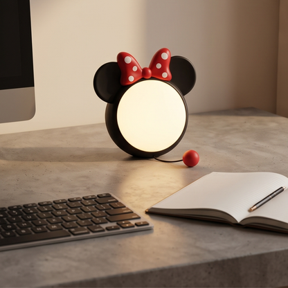 Cute Mickey Silicone Tap Control LED Night Light