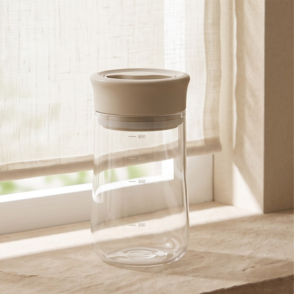 Airtight Borosilicate Glass Storage Jar With Twist Lock Seal