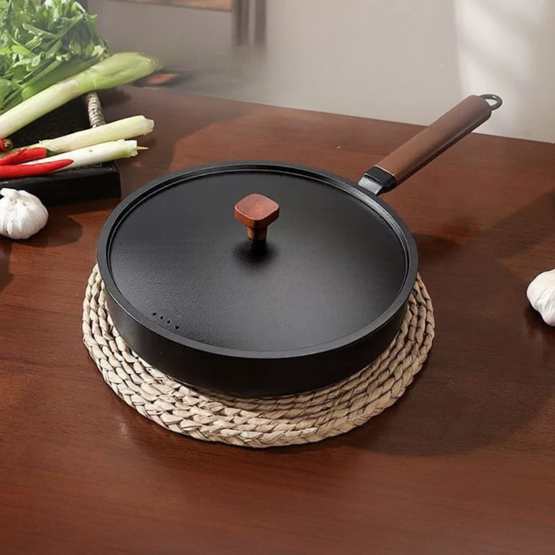 Native Titanium Non Stick Frying Pan with Lid - 26 cm