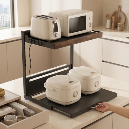 Expandable Kitchen Countertop Appliance Organizer