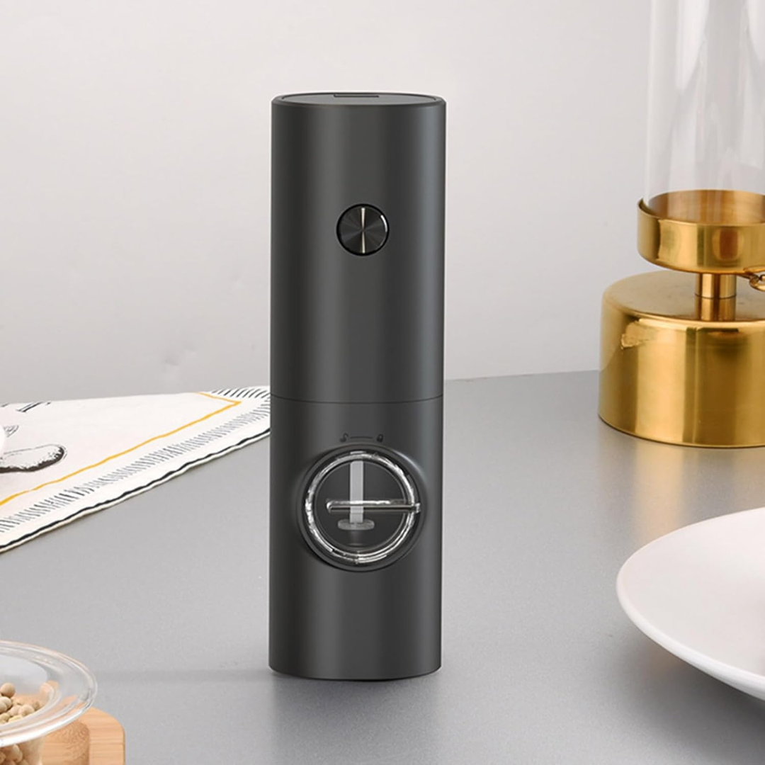 One-Touch Adjustable Spice Grinder with LED Light