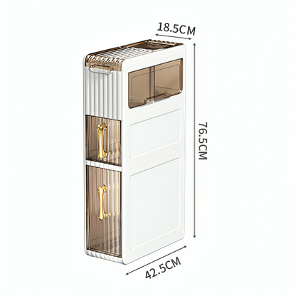 Compact Vertical Storage Drawer Cabinet
