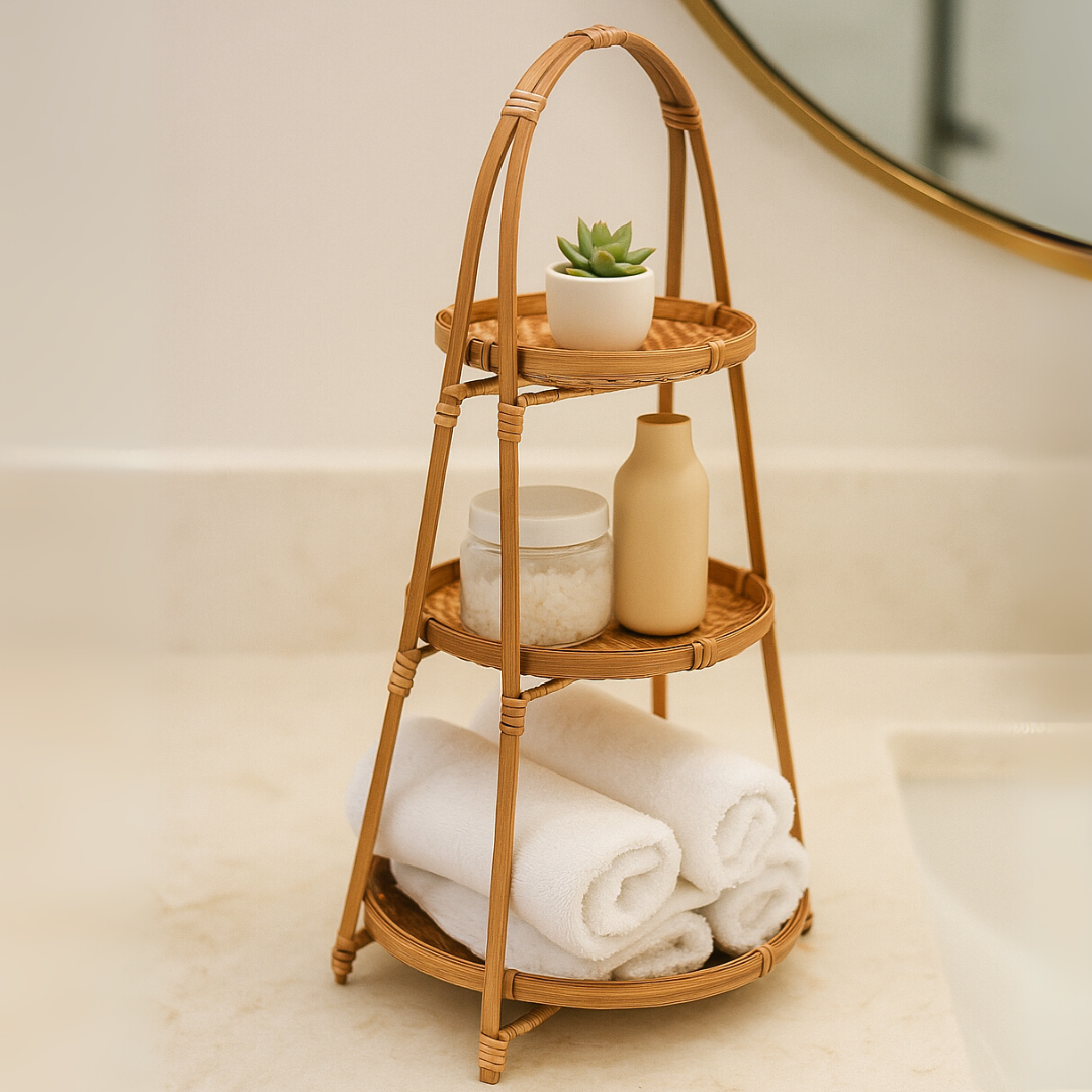 Multi-Purpose Elegant Hand Woven Bamboo Basket