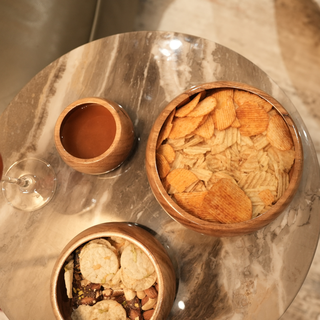 Premium Quality Beautiful Design Akasia Wooden Bowls for Modern Kitchen Storage Use