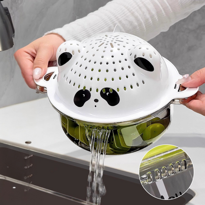 Double-Layer Multi-Purpose Drain & Storage Basket