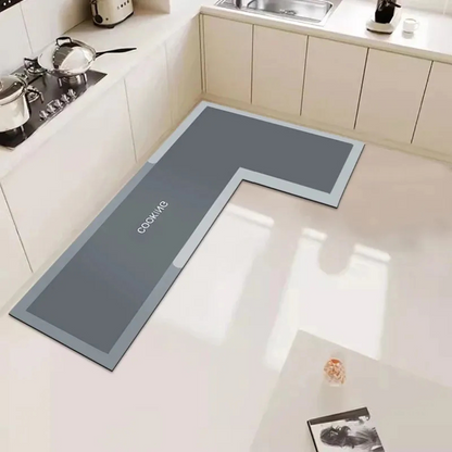Anti-Slip Design L-Shaped Water Absorbing Mat