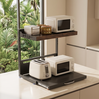 Expandable Kitchen Countertop Appliance Organizer