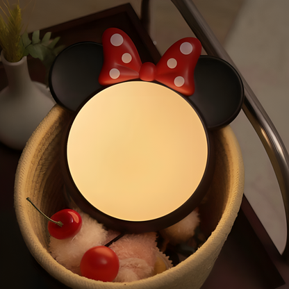 Cute Mickey Silicone Tap Control LED Night Light