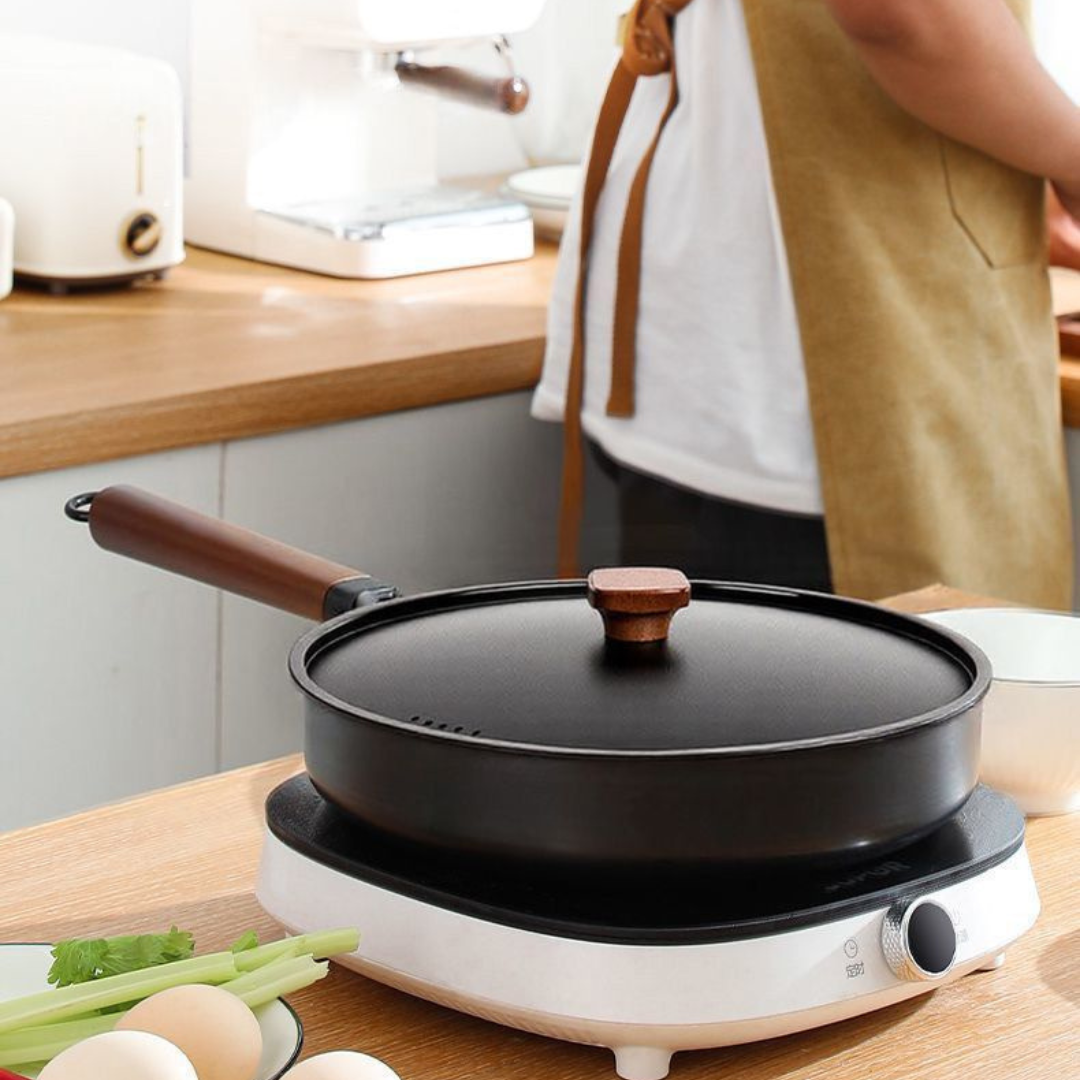 Native Titanium Non Stick Frying Pan with Lid - 26 cm