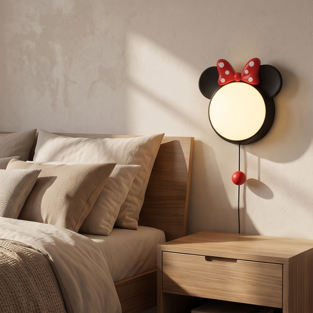 Cute Mickey Silicone Tap Control LED Night Light