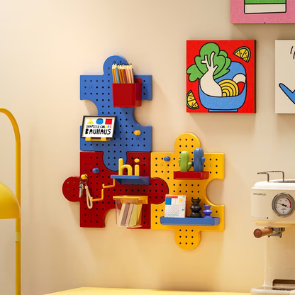 Wall Organizer Modular Puzzle Pegboard (Set of 3)