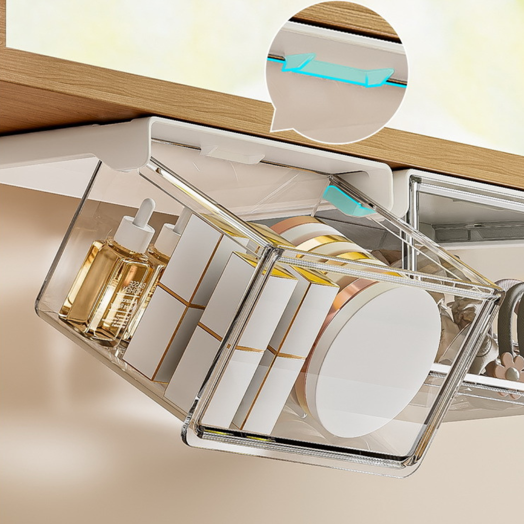 Under Shelf Hanging Storage Drawer Organizer