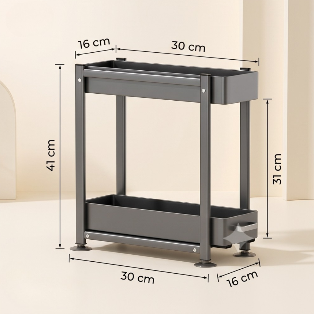 Narrow Pull Out Kitchen Storage Rack