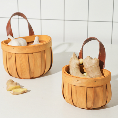 Multi-Purpose Wall Mounted Wooden Baskets Storage & Organization