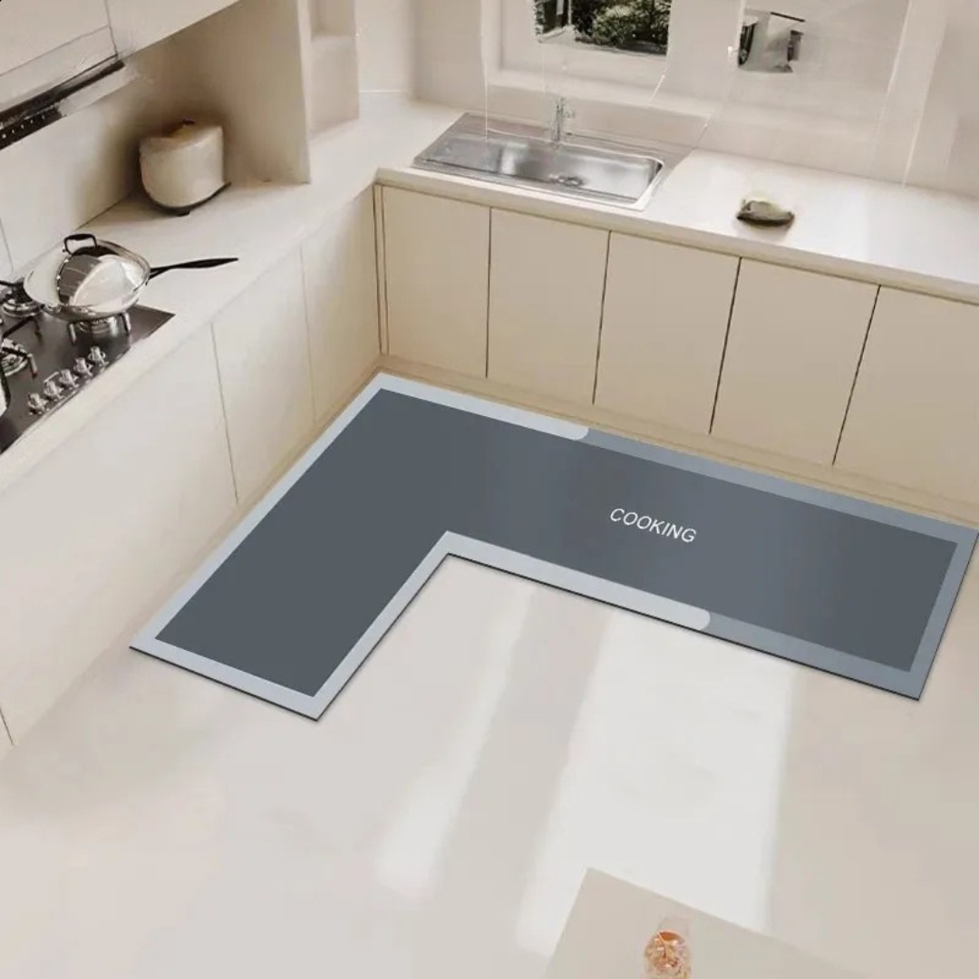 Anti-Slip Design L-Shaped Water Absorbing Mat