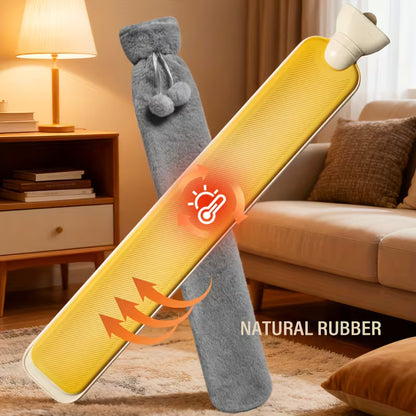 Soft Plush Hot Water Bottle for Menstrual Cramps and Relaxation