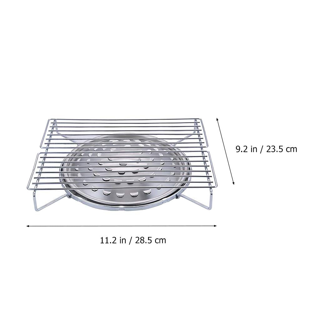 Compact Stainless Steel Outdoor BBQ Grill Set