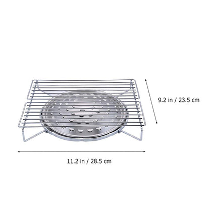 Compact Stainless Steel Outdoor BBQ Grill Set