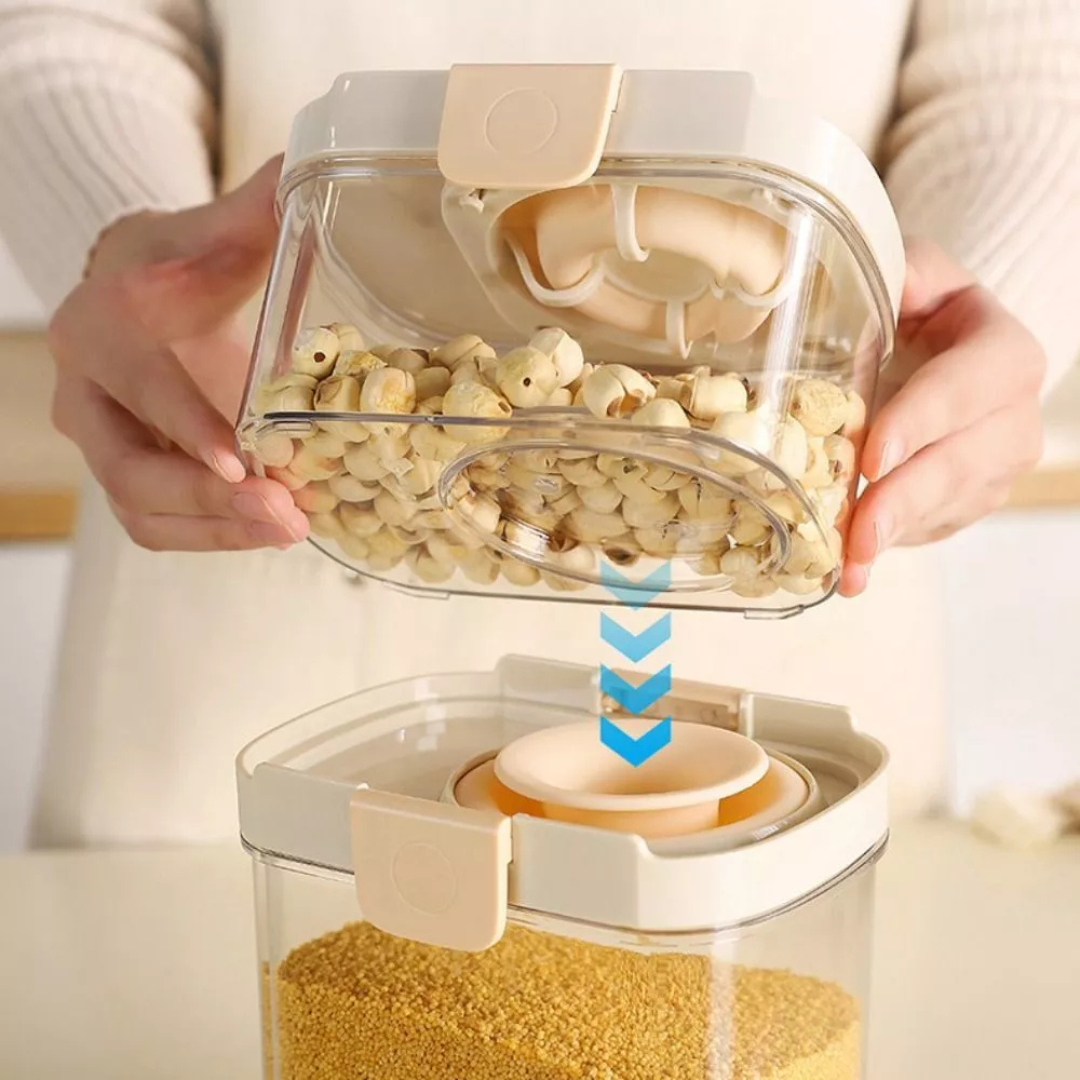 Premium Airtight Kitchen Storage Jars with Durable Sealed Lid