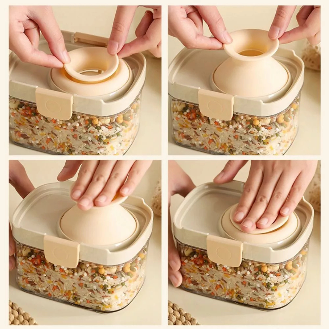 Premium Airtight Kitchen Storage Jars with Durable Sealed Lid