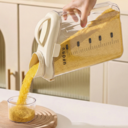 Airtight Grain Storage Container with Measuring Cup (3L)