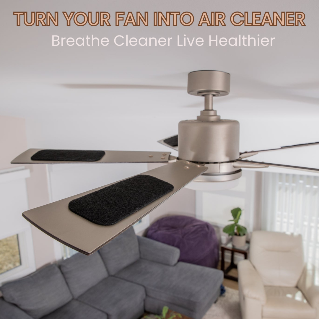 Activated Coconut Carbon Ceiling Fan Air Filter Pads (Universal Fit)