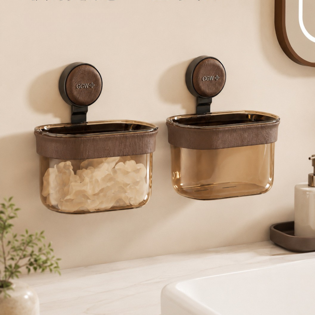 Modern Transparent Wall Mounted Storage Basket
