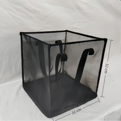 Foldable Mesh Laundry Basket with Handles