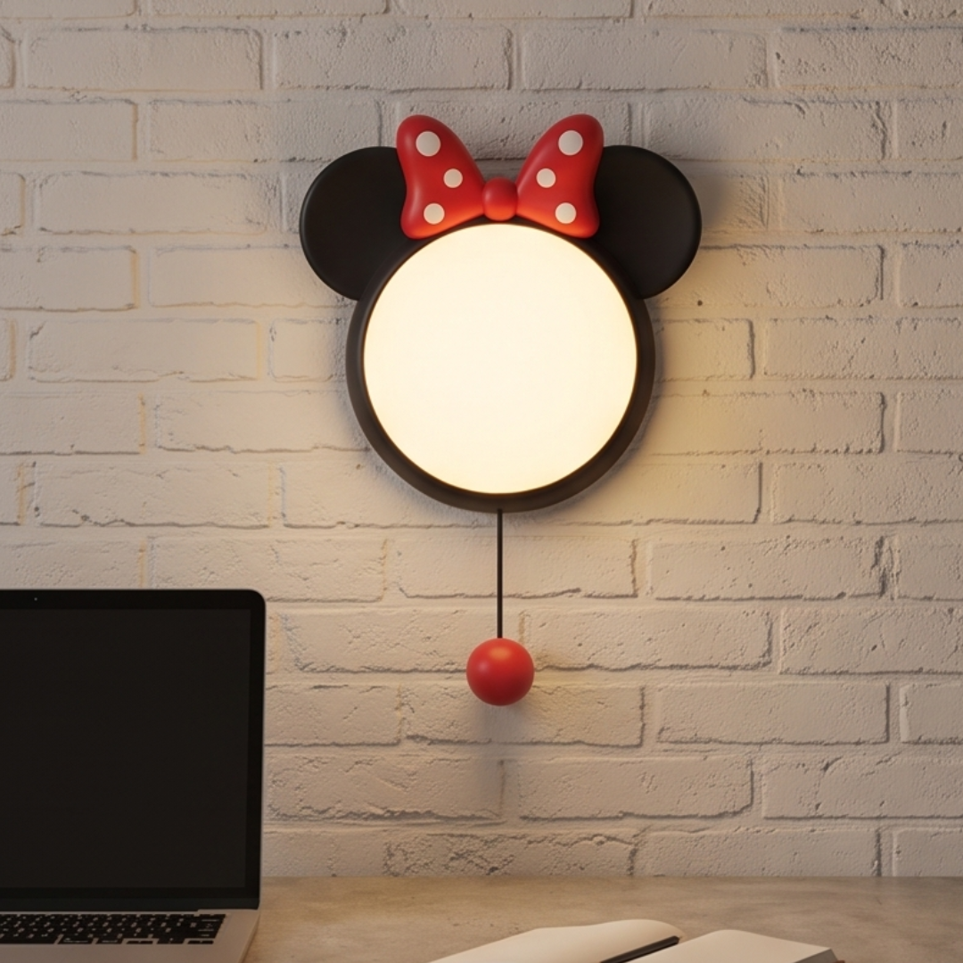 Cute Mickey Silicone Tap Control LED Night Light