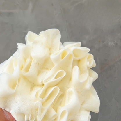 Soft-Touch Dual-Sided Bath Ball with Hanging Loop