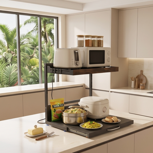 Expandable Kitchen Countertop Appliance Organizer
