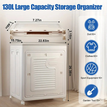 Multi-Purpose Storage Organizer with Wheels
