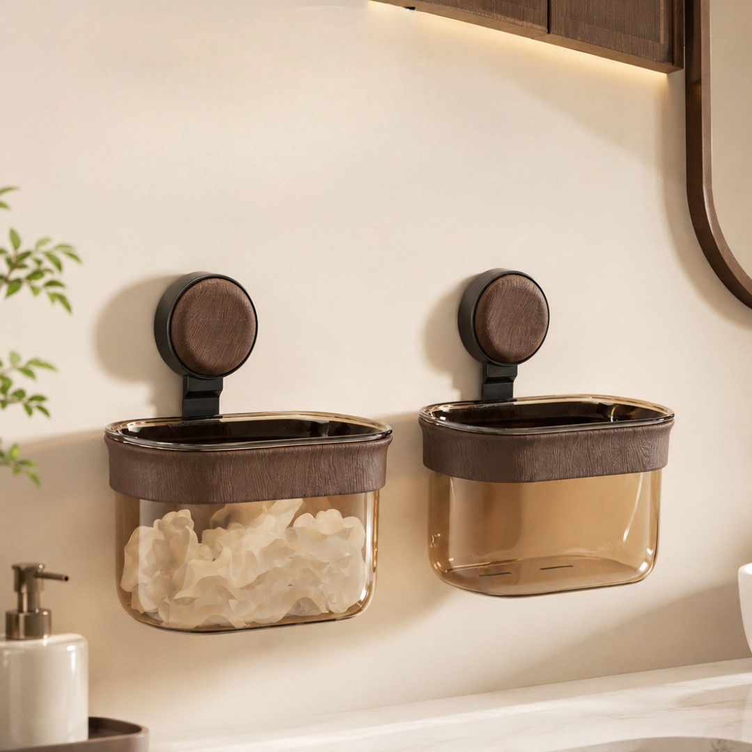Modern Transparent Wall Mounted Storage Basket