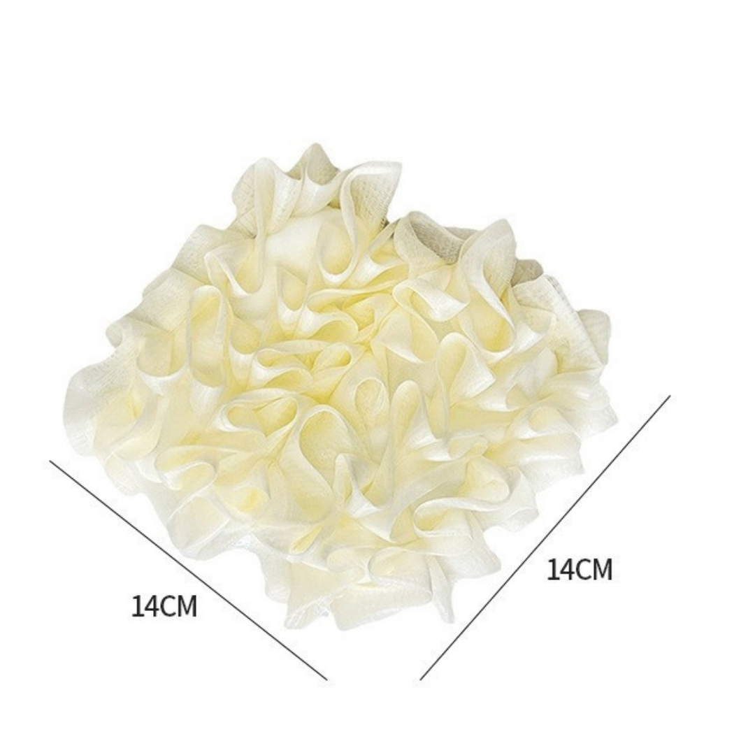 Soft-Touch Dual-Sided Bath Ball with Hanging Loop