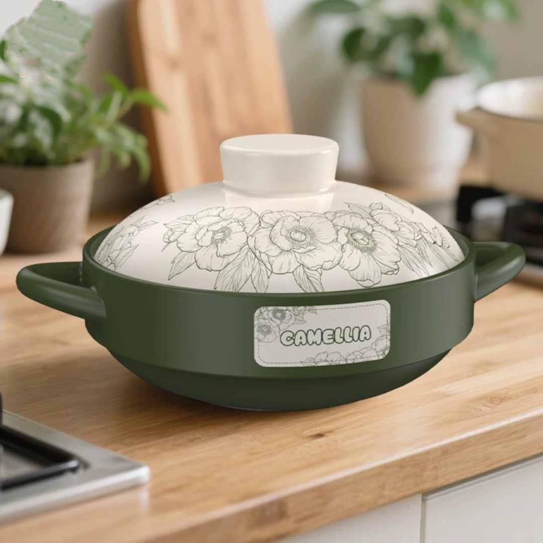 Premium Ceramic Clay Casserole Cooking Pot