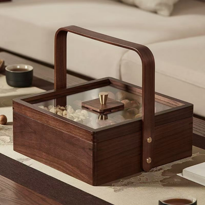 Multi Layer Wooden Look Dry Fruit Serving Tray