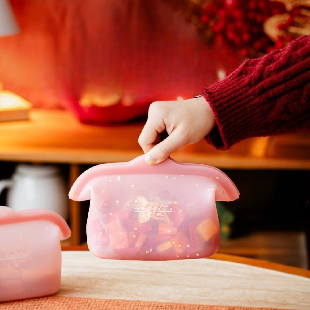 Reusable Silicone Stand Up Storage Bag - 1000ml