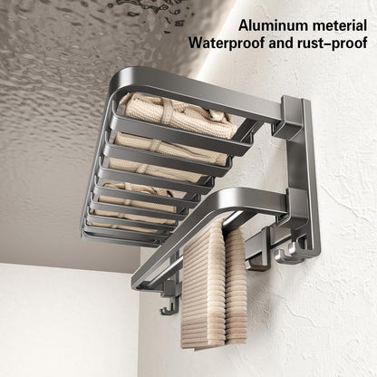 Rust-Resistant Suction Towel Hook and Storage Organizer